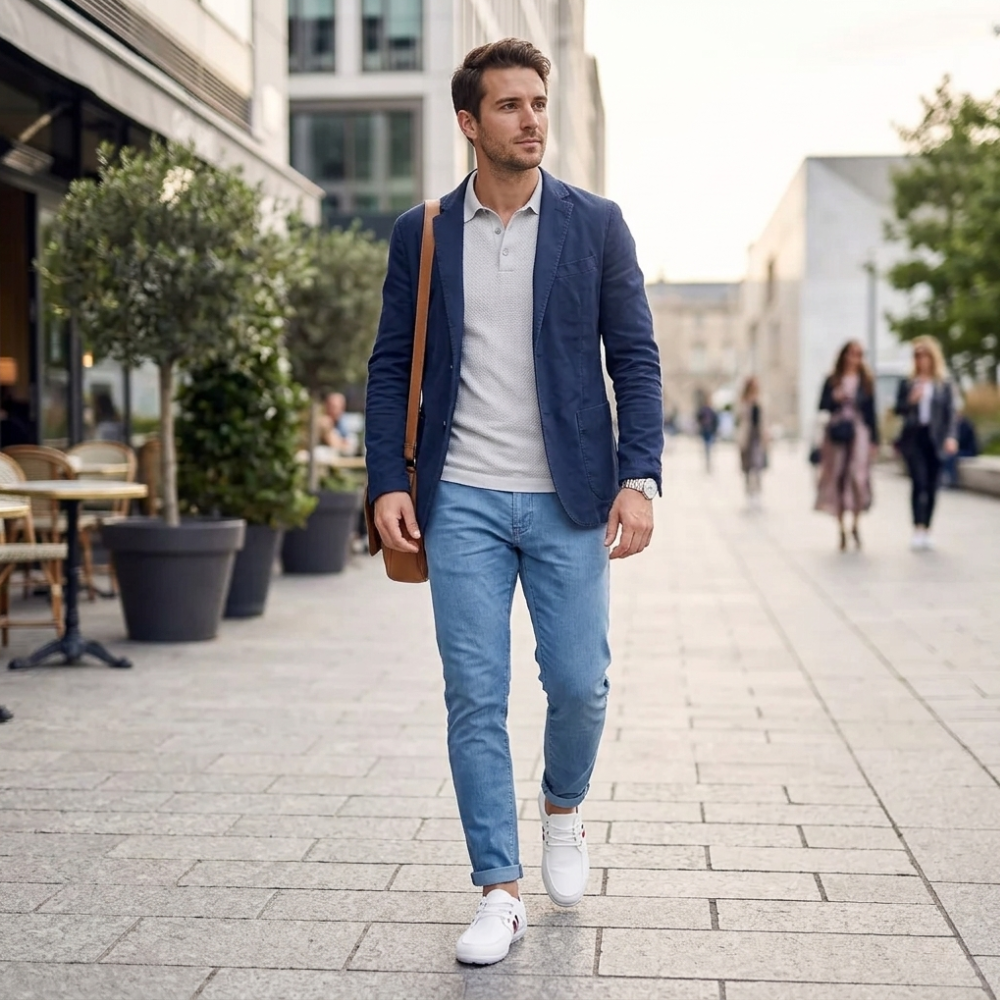 TRICOLORE™  -  basket homme en toile