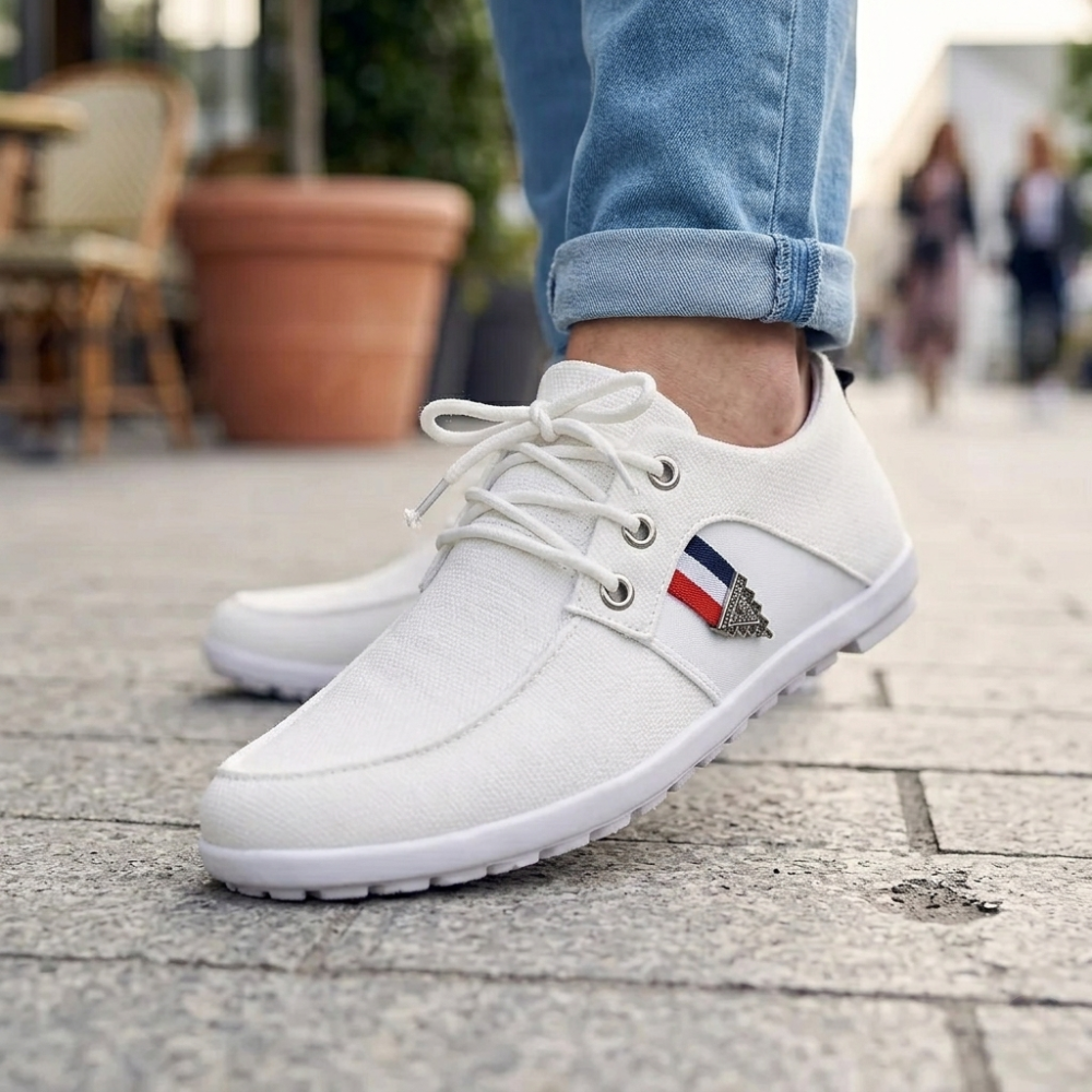 TRICOLORE™  -  basket homme en toile
