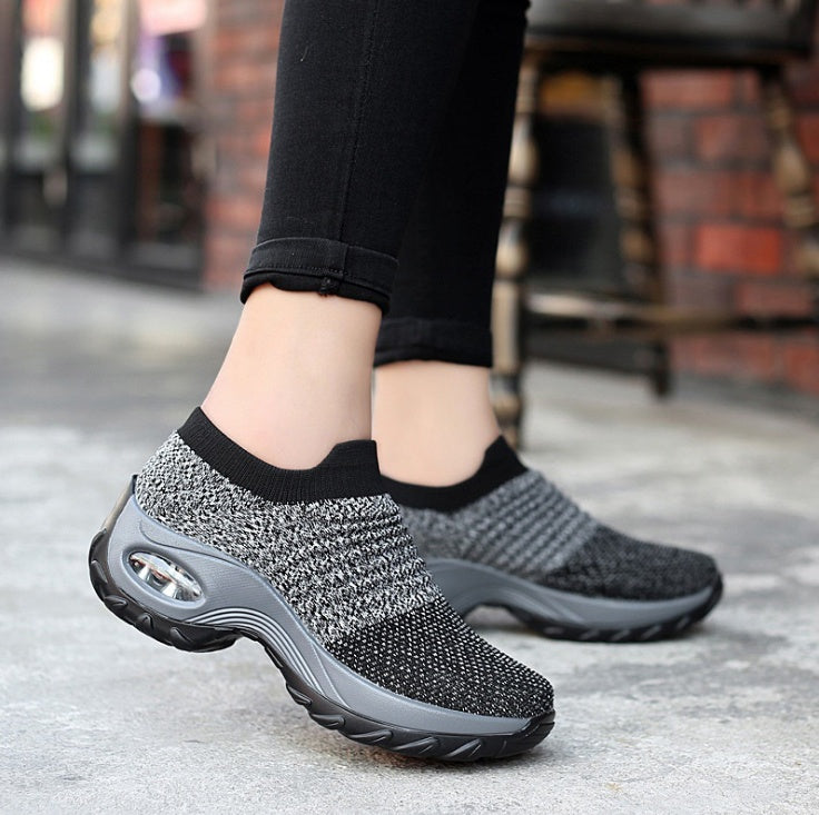 SOCKFIT™ basket chaussette femme — vue de dessus, tige mesh souple sans couture