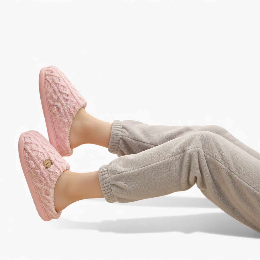 COCOONI™ - Pantoufle hiver femme : confort ultime, chaleur douce et style cocooning
