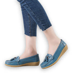 SERELA™ - mocassin femme cuir tres souple - Confort Absolu & Élégance Garantie
