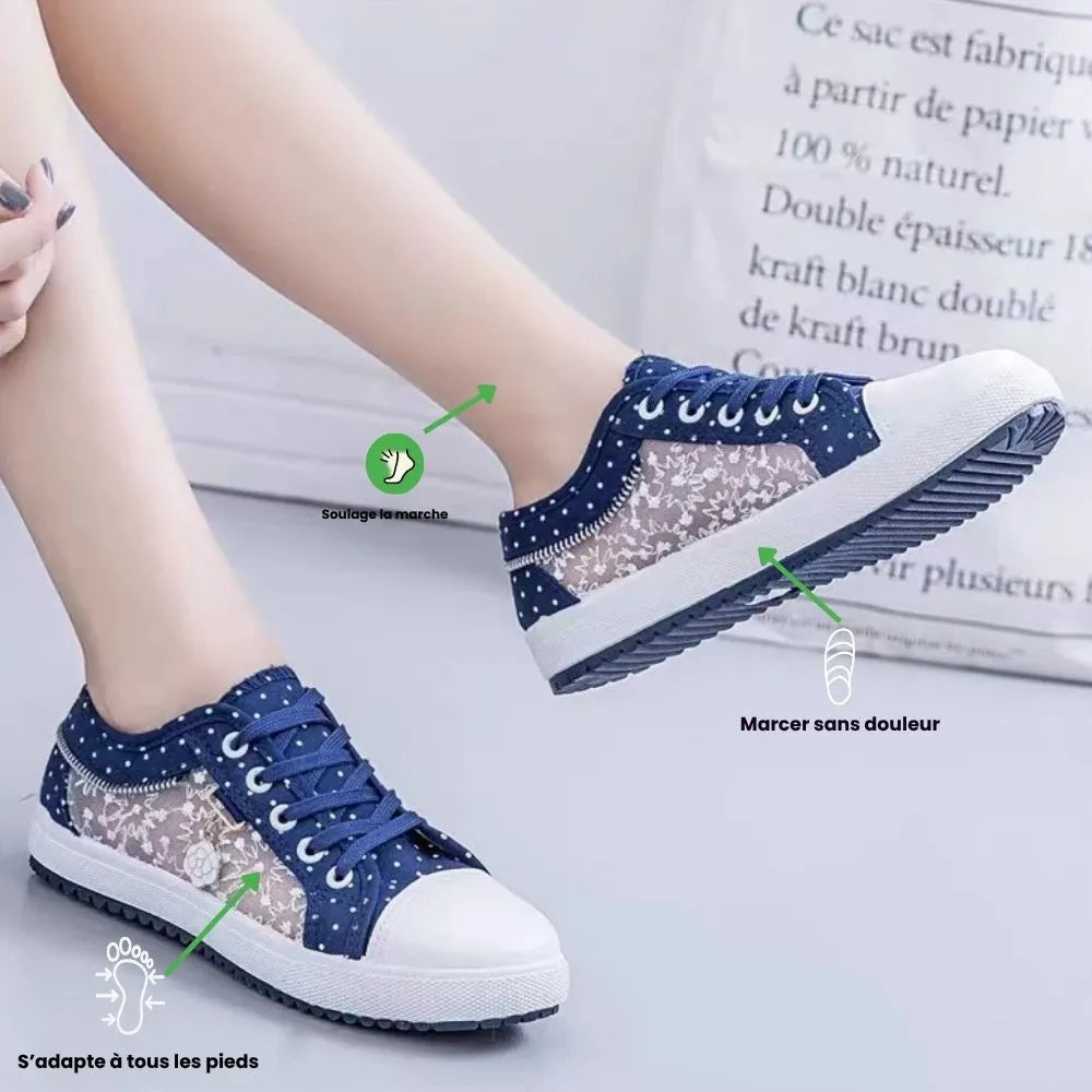 FLOREA™- Basket décontractée femme – Style unique pour un confort assuré