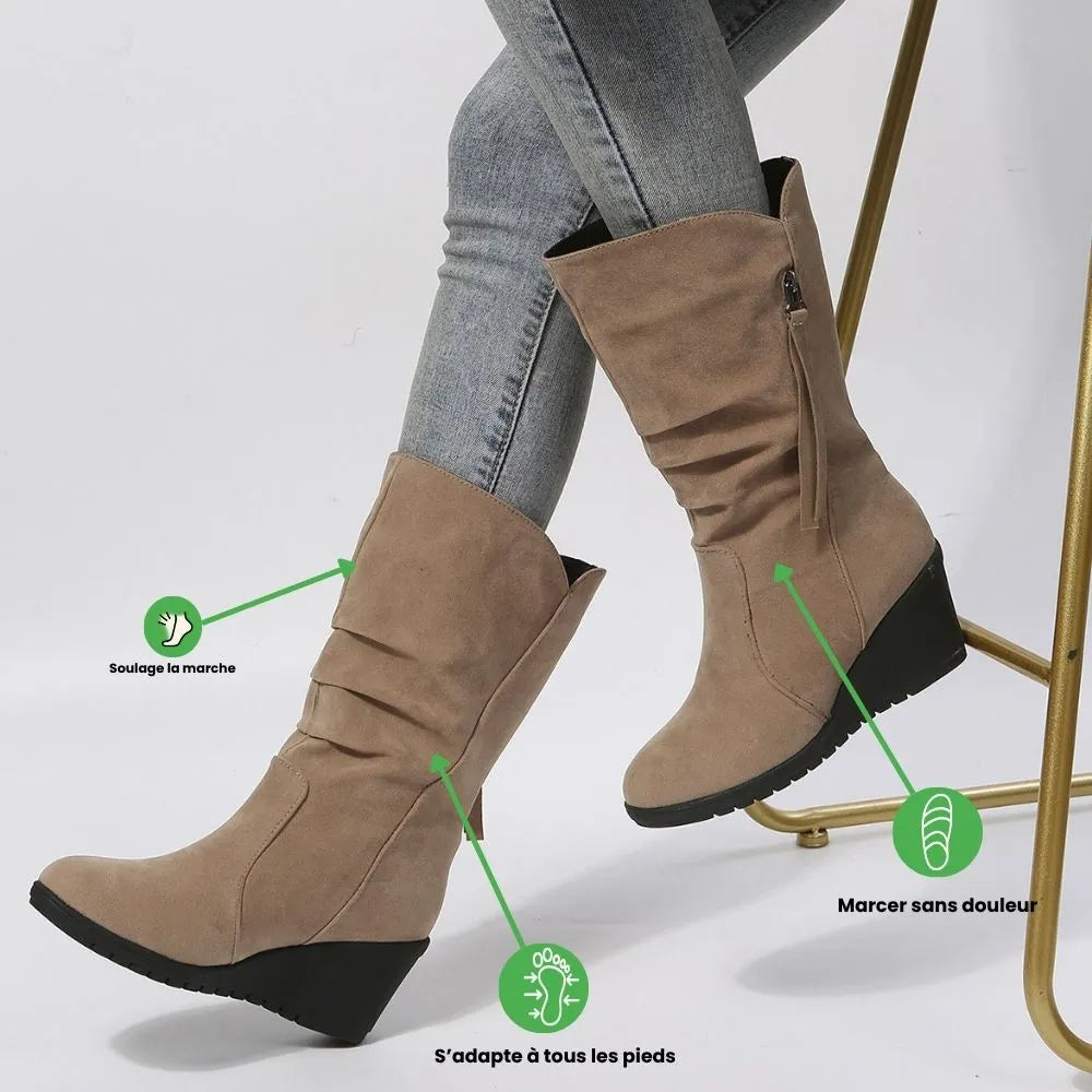VELARIA™ - Bottes orthopédiques femmes : Confort exceptionnel & style unique