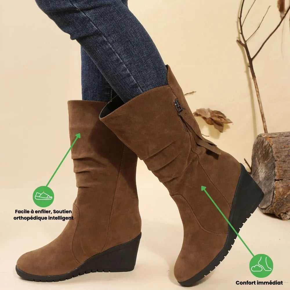 VELARIA™ - Bottes orthopédiques femmes : Confort exceptionnel & style unique