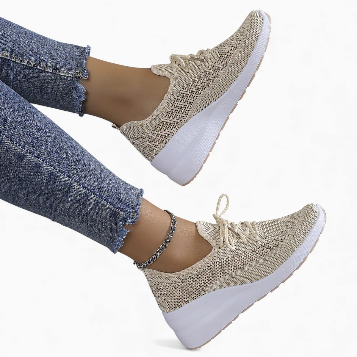 AERELYA™ - Sneakers femme respirantes semelles orthopédiques – Confort et style uniques