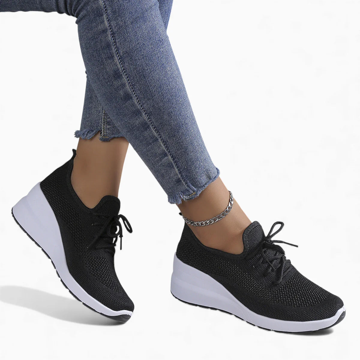 AERELYA™ - Sneakers femme respirantes semelles orthopédiques – Confort et style uniques