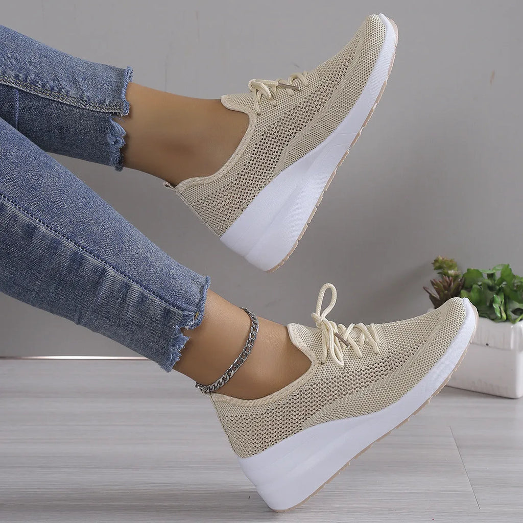 AERELYA™ - Sneakers femme respirantes semelles orthopédiques – Confort et style uniques
