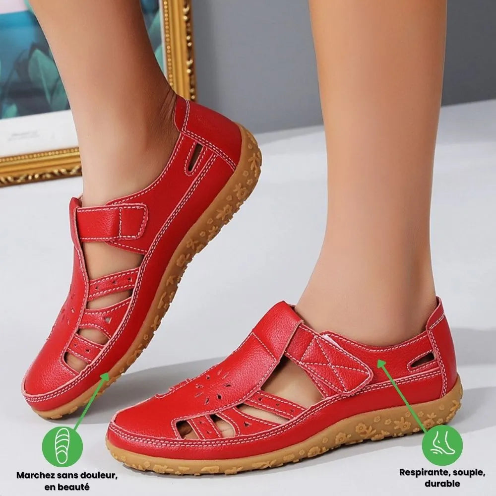 AIRFLEXA™ - Sandales femme à scratch : Confort et style faciles à adopter