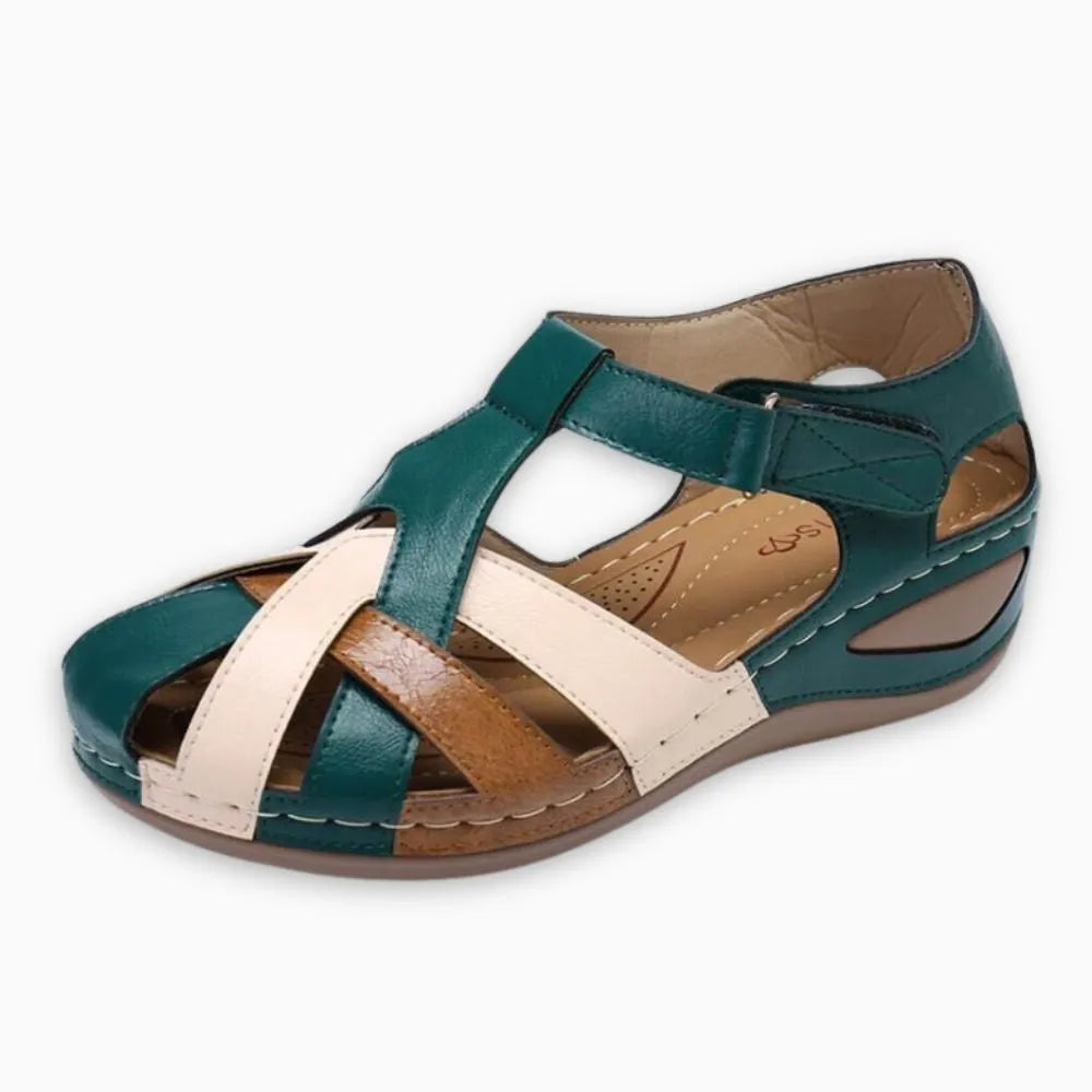 AURELIA™ - Chaussure femme sandale compensée – Élégance & Confort Inégalés