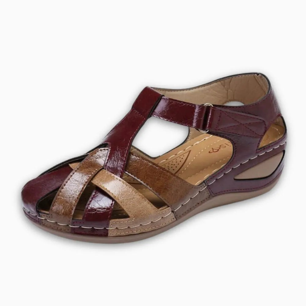 AURELIA™ - Chaussure femme sandale compensée – Élégance & Confort Inégalés