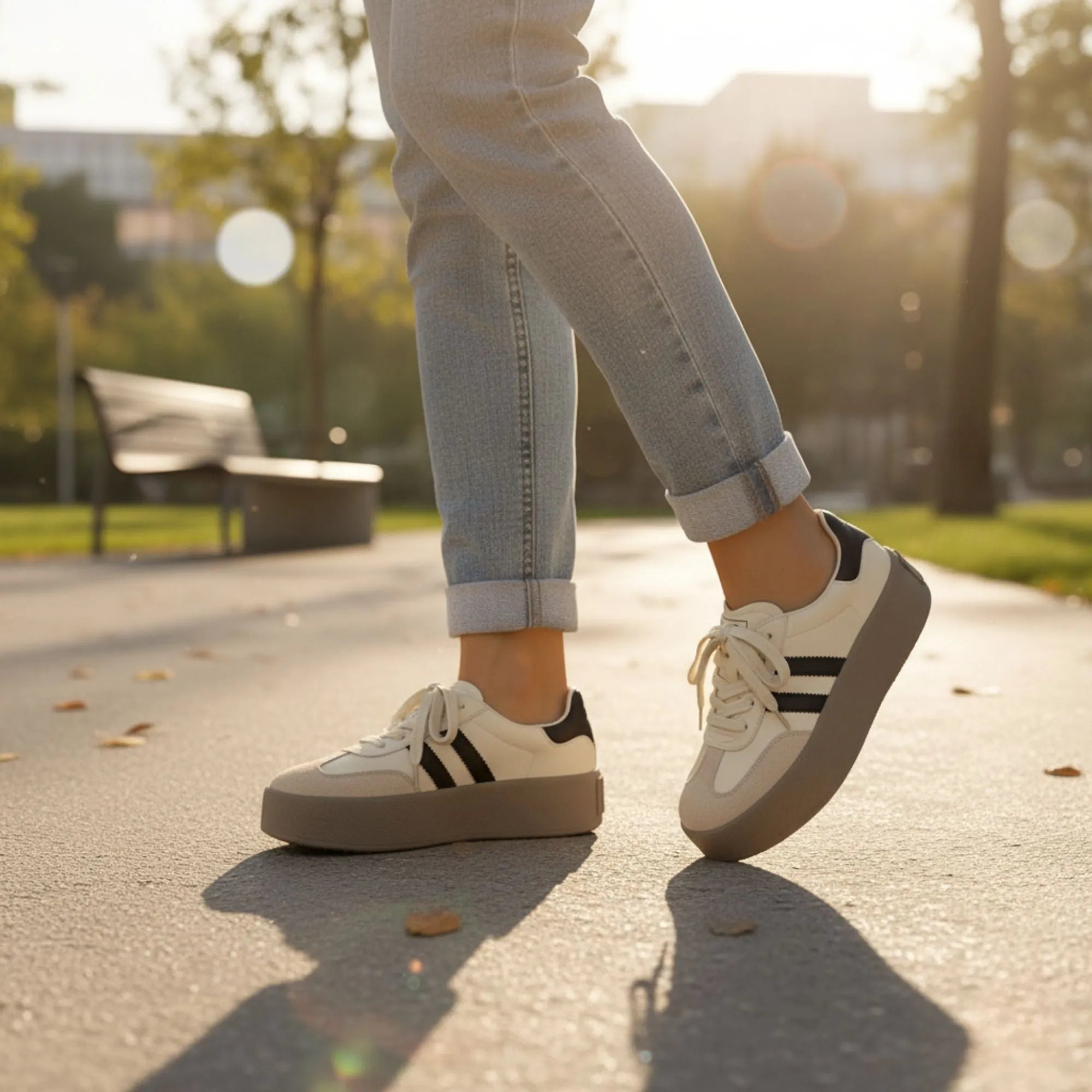 VINTÉLYA™ - Basket femme vintage : Découvrez l’allure rétro irrésistible ! Image