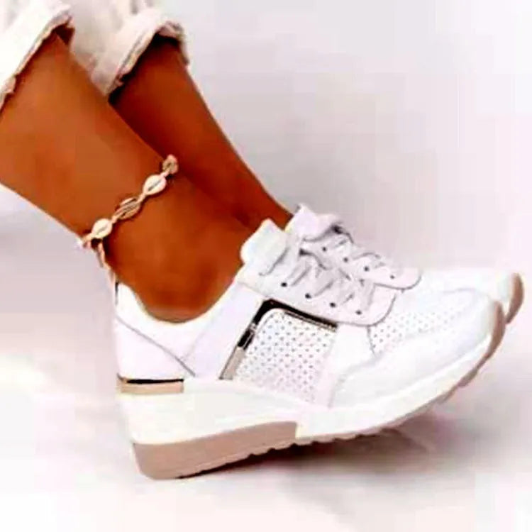 ELYORA™ - Basket femme compensée – Élégance & Confort à Chaque Pas