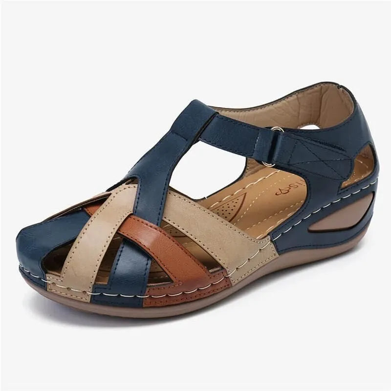 AURELIA™ - Chaussure femme sandale compensée – Élégance & Confort Inégalés