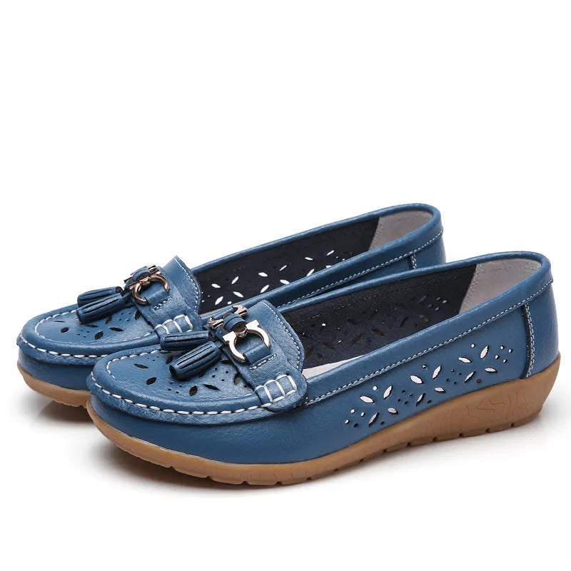 SERELA™ - mocassin femme cuir tres souple - Confort Absolu & Élégance Garantie