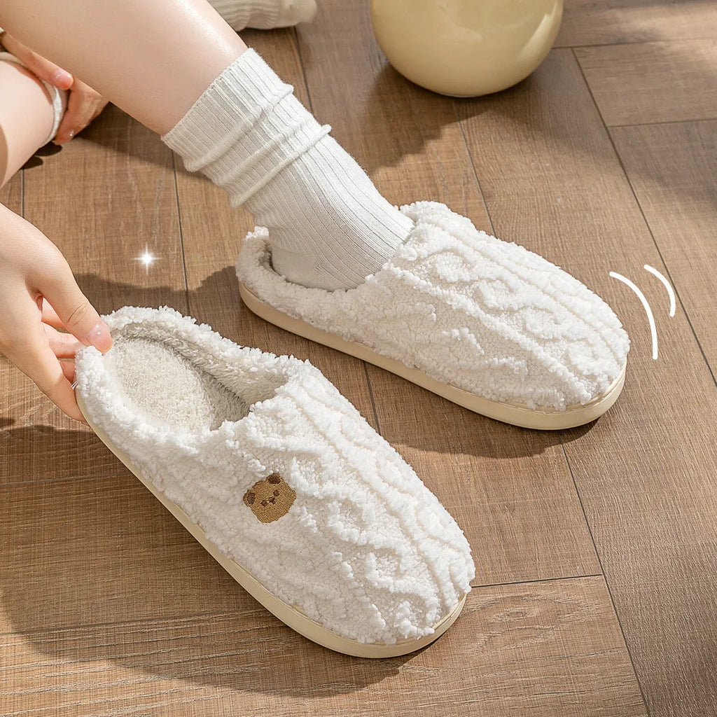 COCOONI™ - Pantoufle hiver femme : confort ultime, chaleur douce et style cocooning