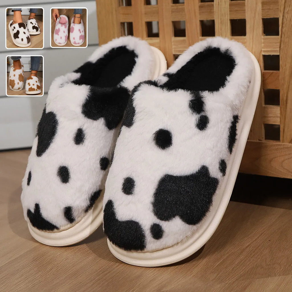COWZY™ - Chausson Vache Femme – Chaleur & Confort Cocooning