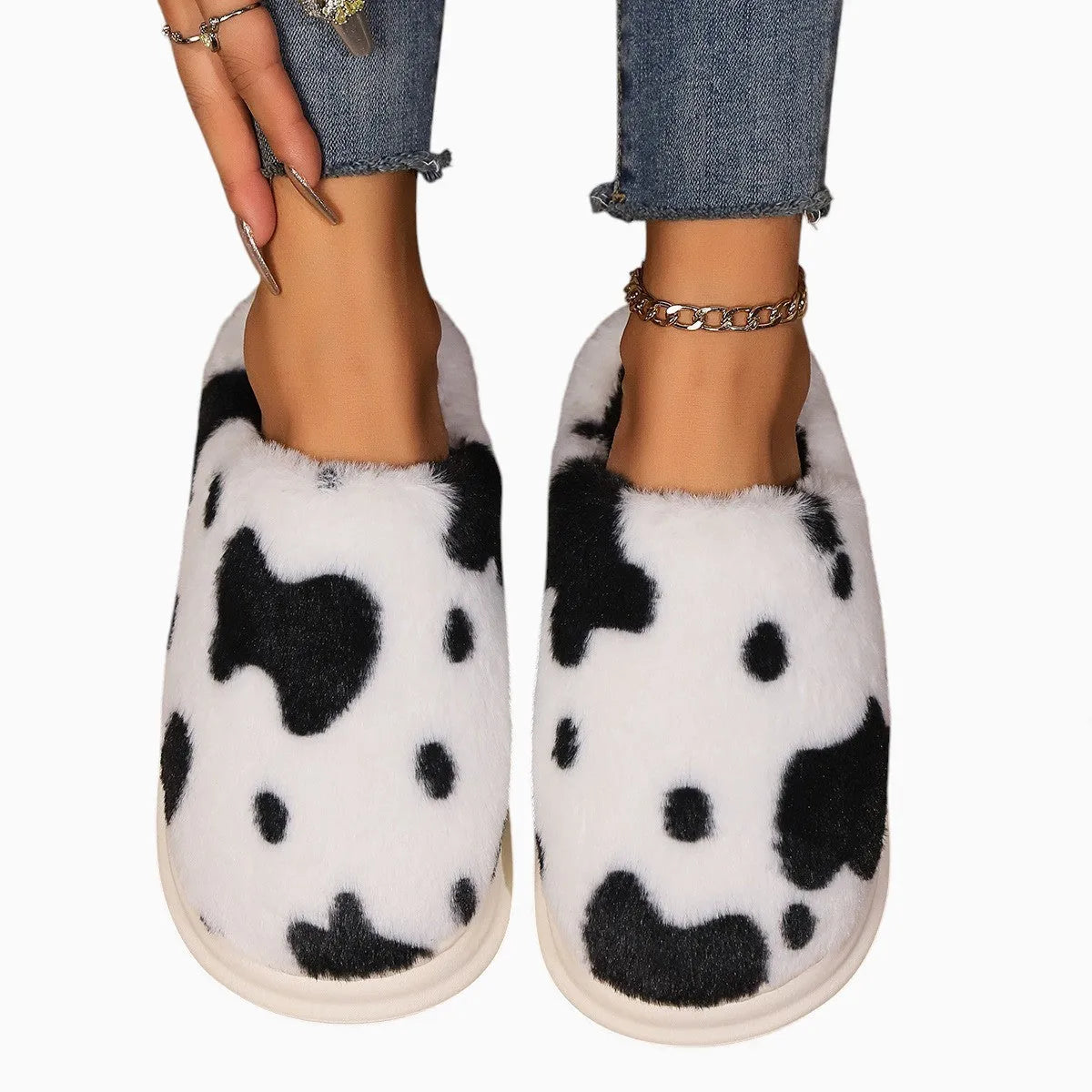 COWZY™ - Chausson Vache Femme – Chaleur & Confort Cocooning