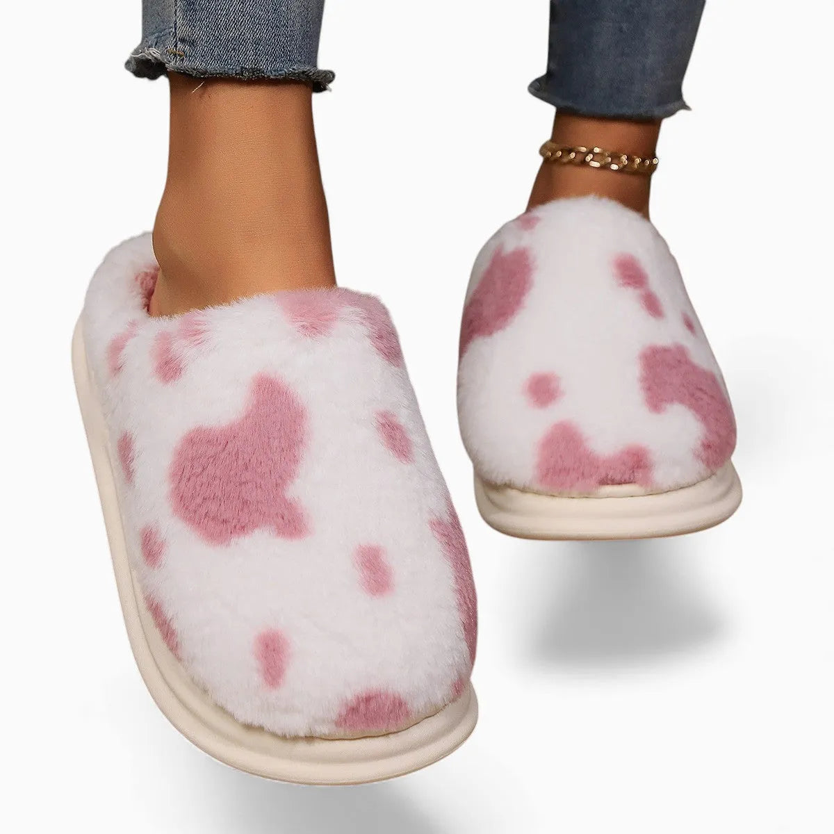 COWZY™ - Chausson Vache Femme – Chaleur & Confort Cocooning