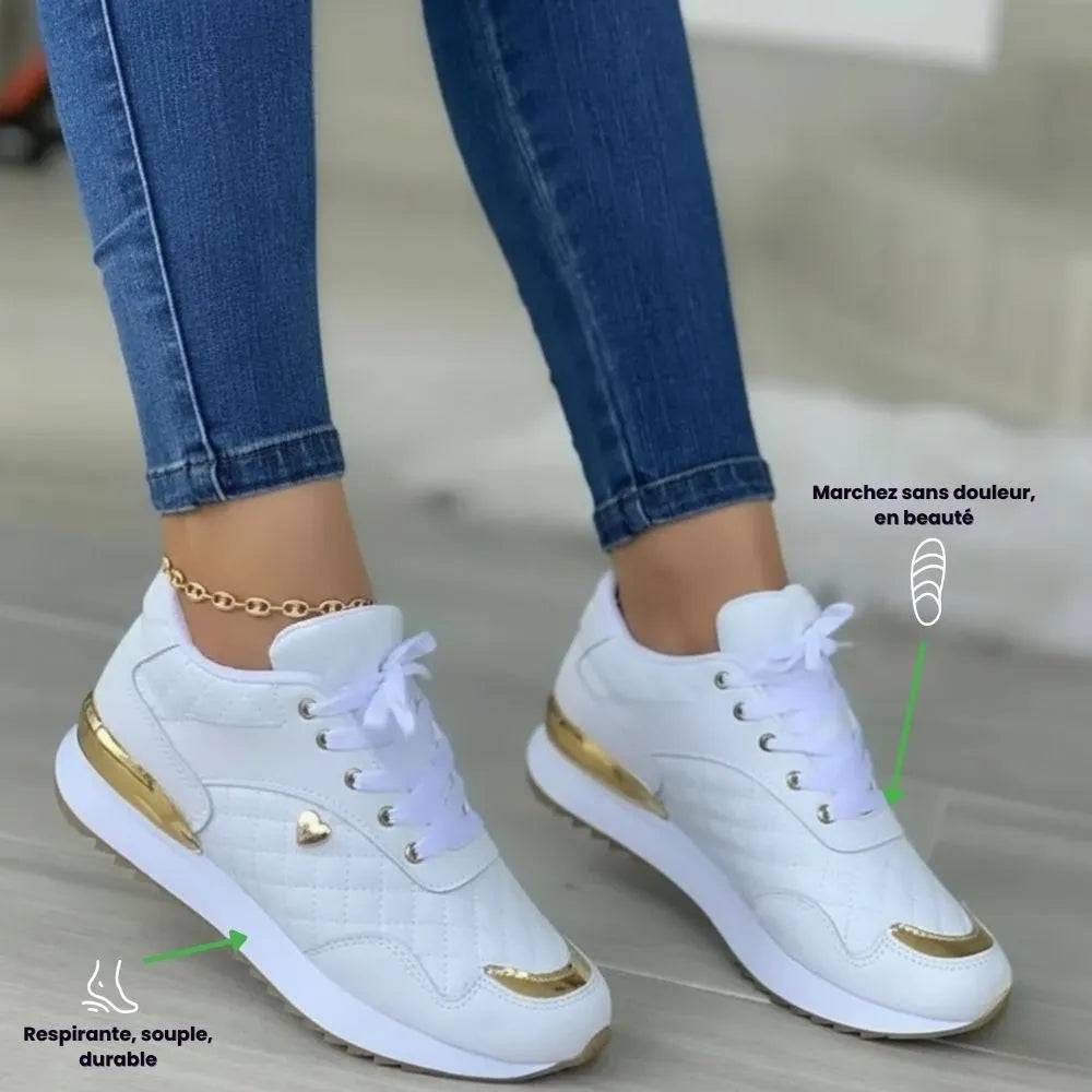 ÉLENCIA™ - Basket confort orthopédique femme – Alliez style & bien-être unique