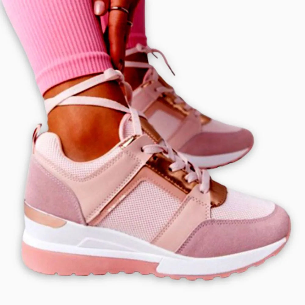 ELYORA™ - Basket femme compensée – Élégance & Confort à Chaque Pas