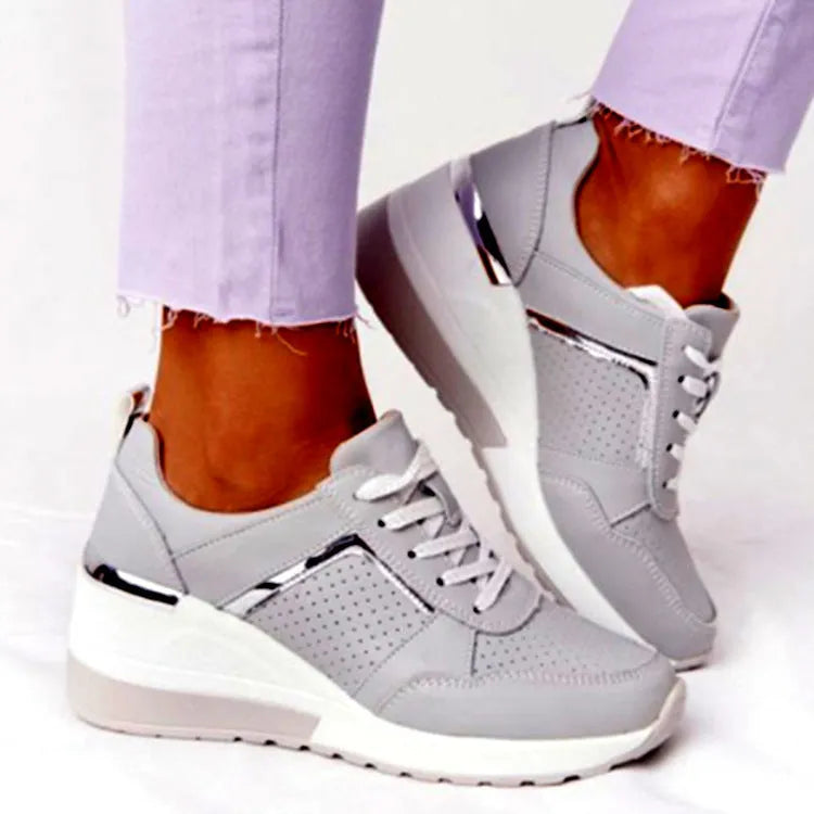 ELYORA™ - Basket femme compensée – Élégance & Confort à Chaque Pas