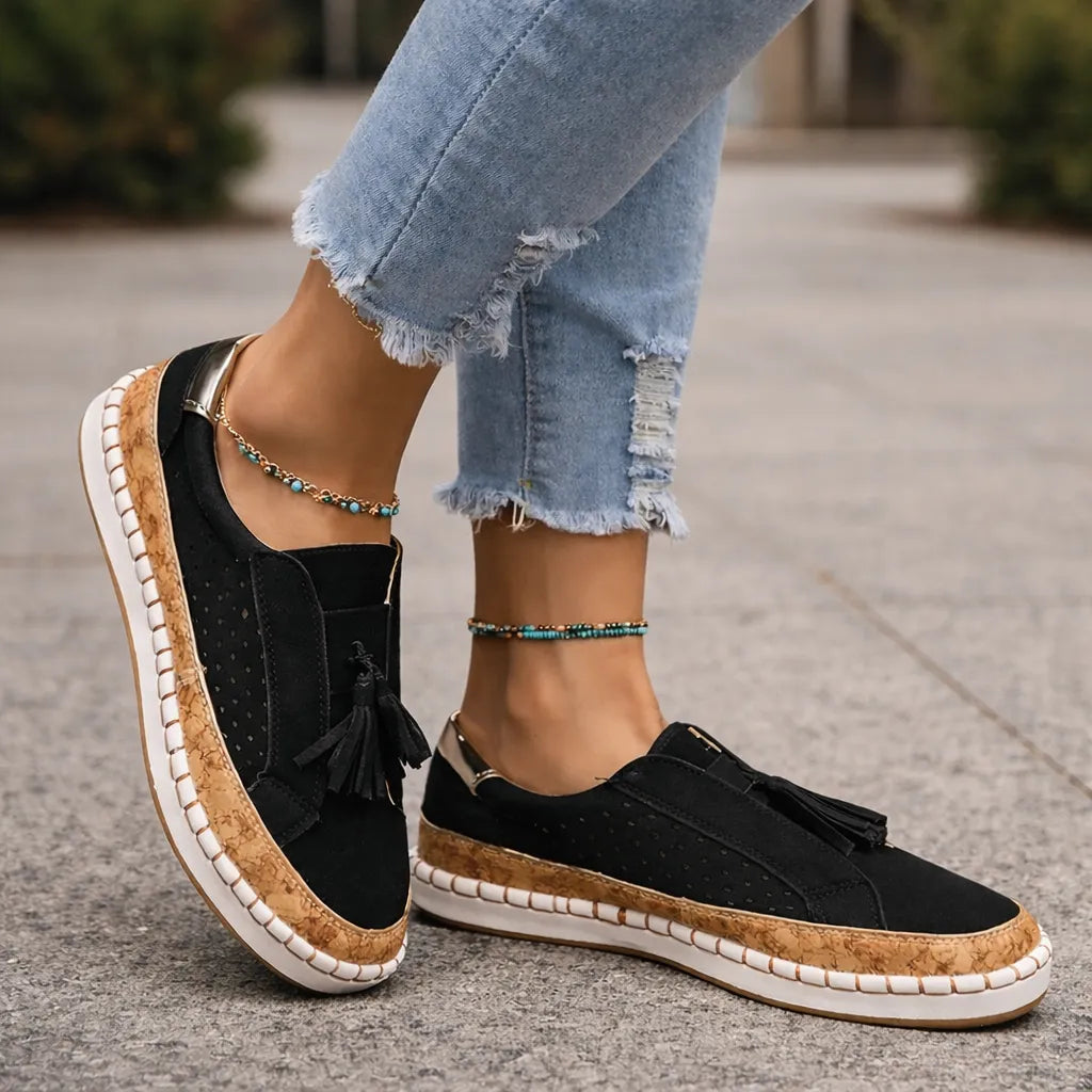 chaussure femme karven pose dehors chaussure confort