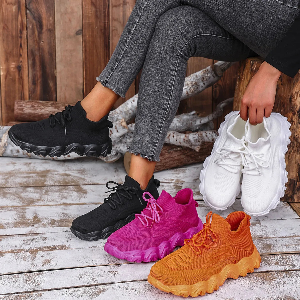 LYVORA™ - Basket de marche femme : Confort ultime et style irrésistible