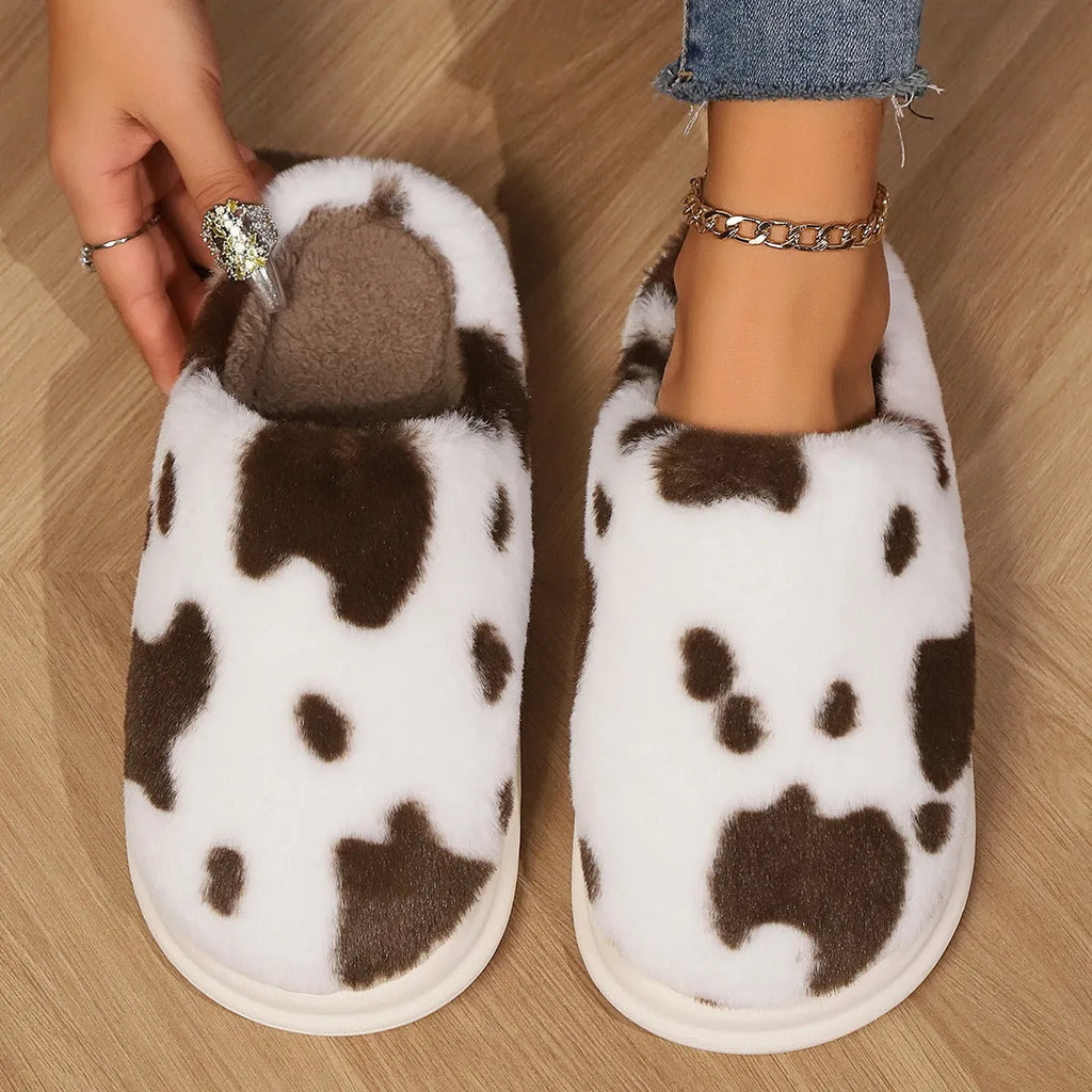 COWZY™ - Chausson Vache Femme – Chaleur & Confort Cocooning
