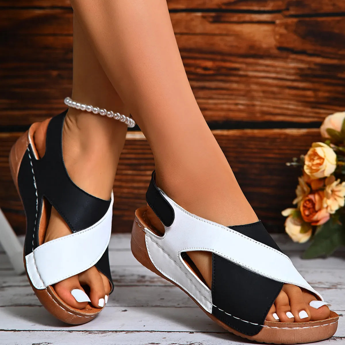 MARAVELA™ - Sandales chaussures orthopédiques femme – Confort et style au top ! Image