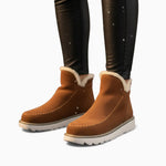 NORDÉA™ - Bottines Suede Femme Antidérapantes – Confort & Style Inégalés !