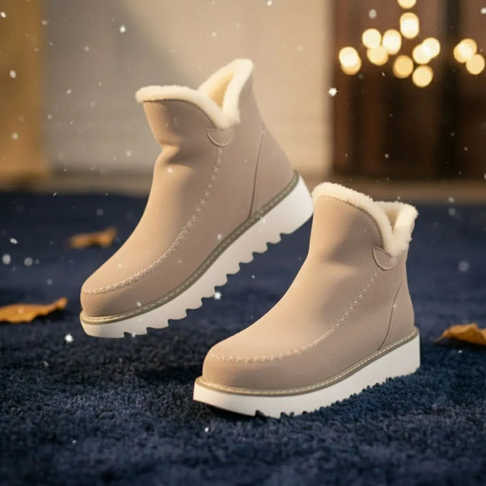 NORDÉA™ - Bottines Suede Femme Antidérapantes – Confort & Style Inégalés ! Image