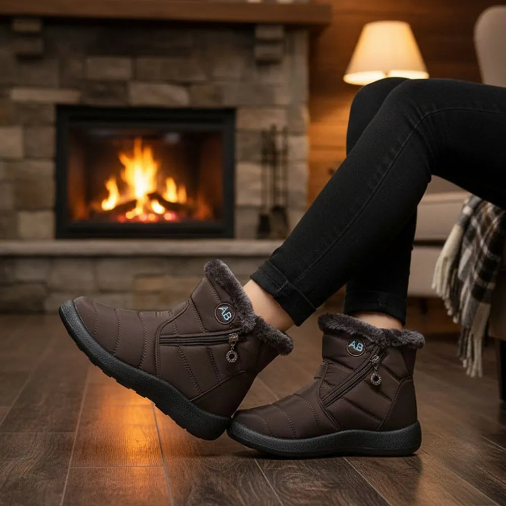 NORDIA™- Bottine fourrée femme – Alliez style et confort irrésistible ! Image