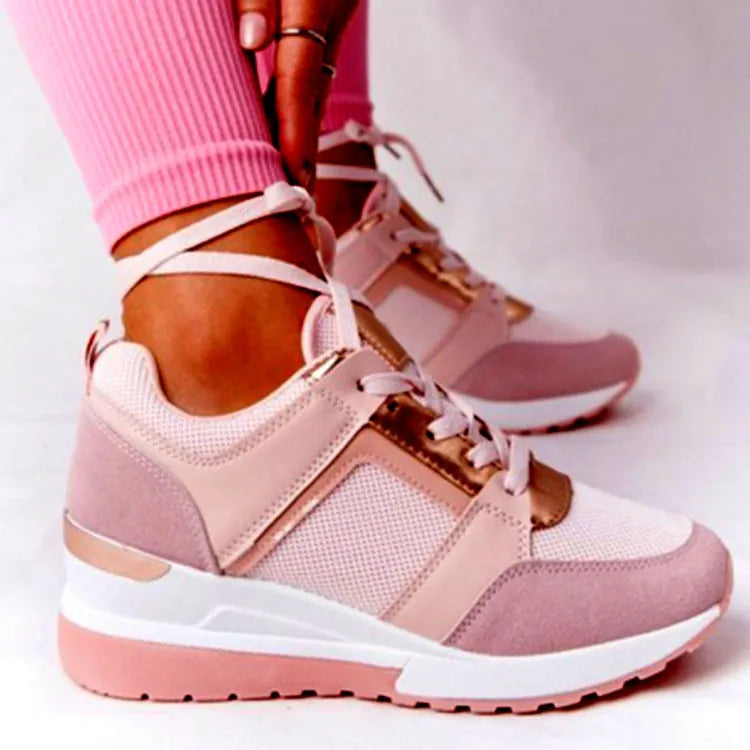 ELYORA™ - Basket femme compensée – Élégance & Confort à Chaque Pas