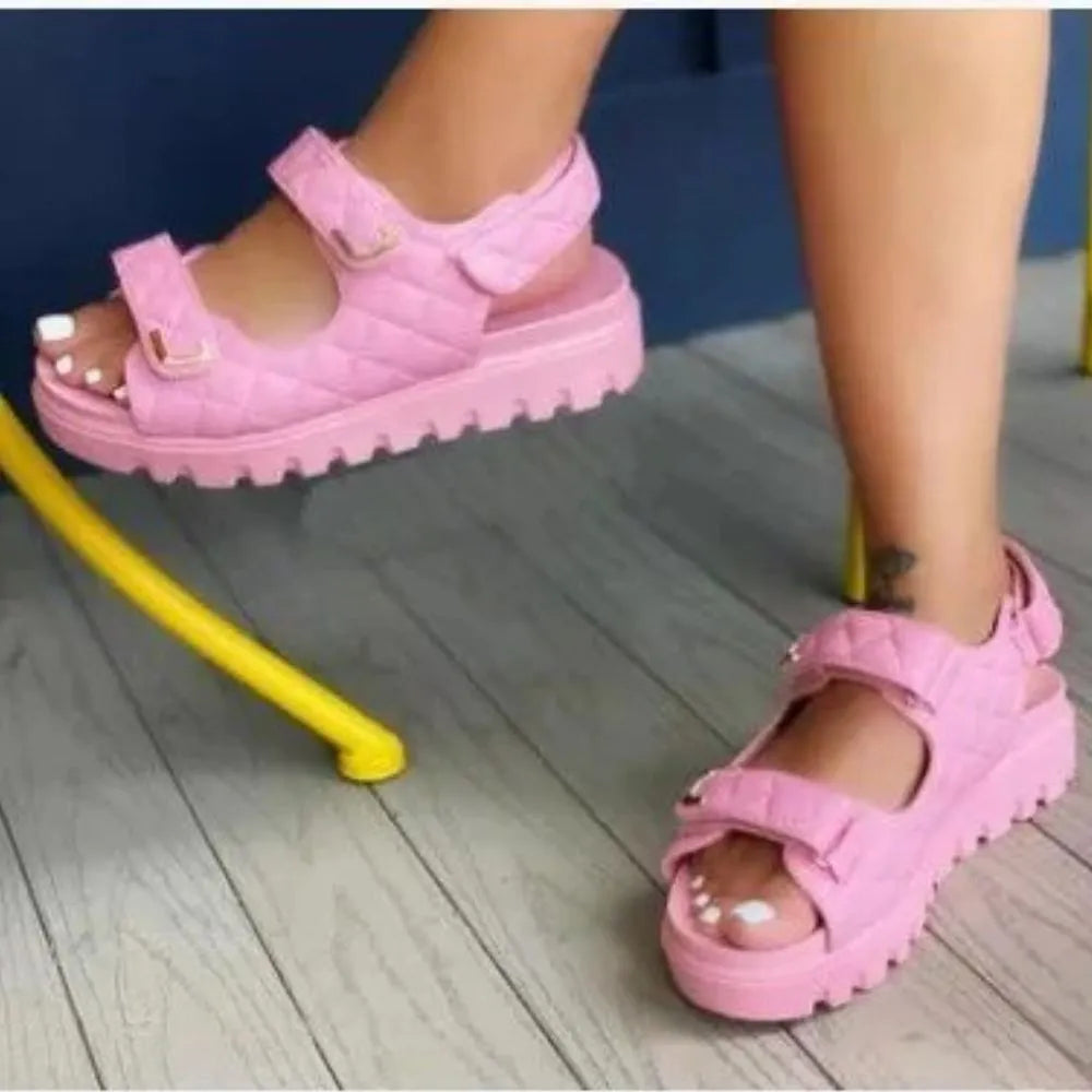 VELINORA™ - Sandales femme velcro : Confort optimal et style irrésistible