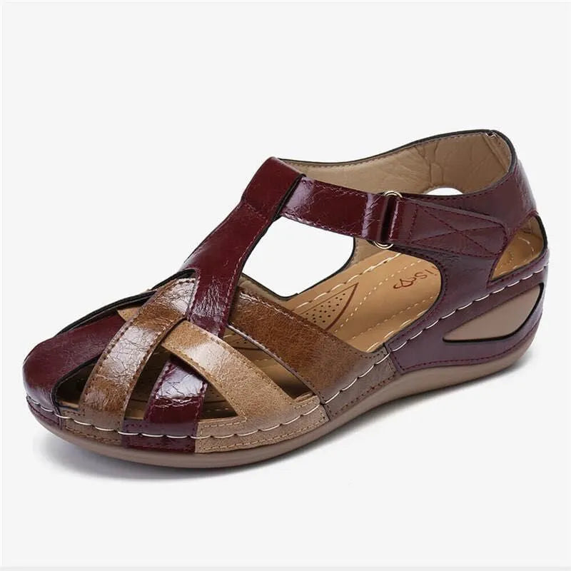 AURELIA™ - Chaussure femme sandale compensée – Élégance & Confort Inégalés