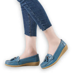 SERELA™ - mocassin femme cuir tres souple - Confort Absolu & Élégance Garantie