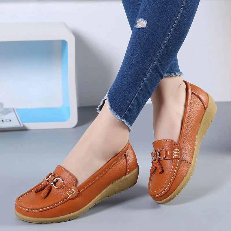 SERELA™ - mocassin femme cuir tres souple - Confort Absolu & Élégance Garantie Image