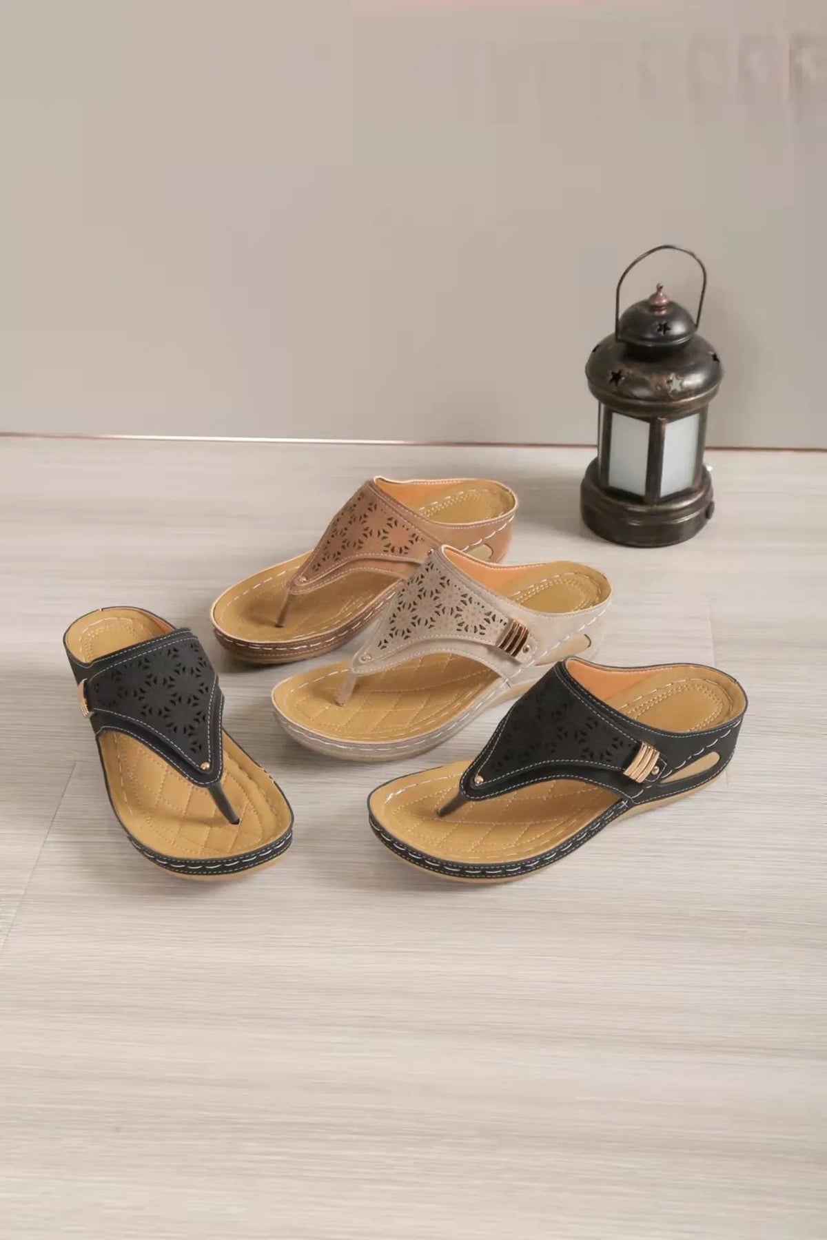 SOLENA™ - Sandales compensées confortables en cuir pour femmes – Élégance et bien-être garantis
