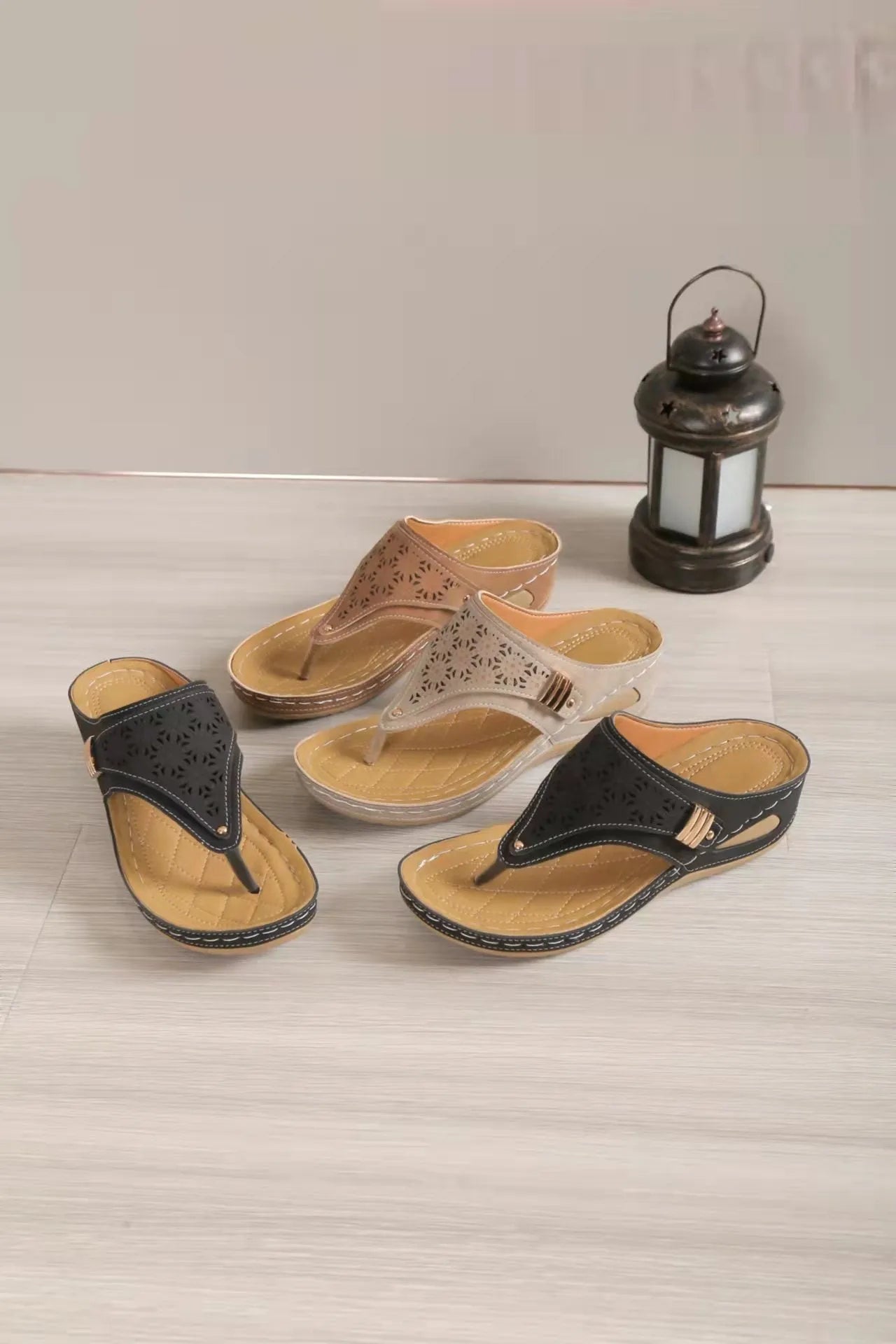 SOLENA™ - Sandales compensées confortables en cuir pour femmes – Élégance et bien-être garantis