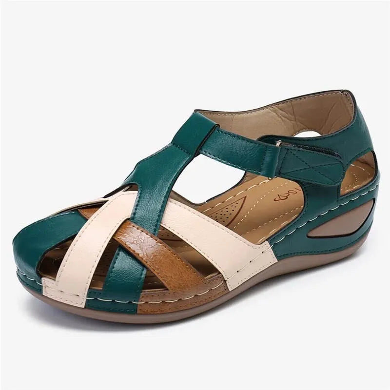 AURELIA™ - Chaussure femme sandale compensée – Élégance & Confort Inégalés