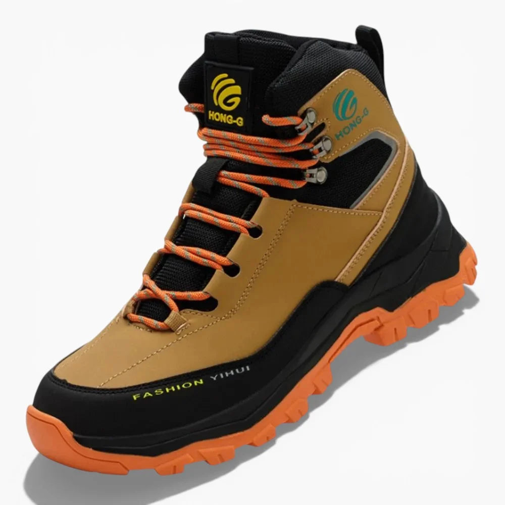 chaussure de sécurité homme orange jaune