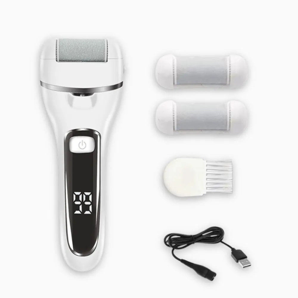 PEDILUX™ - Râpe à pieds électrique - Adoptez la douceur et éliminez les callosités !