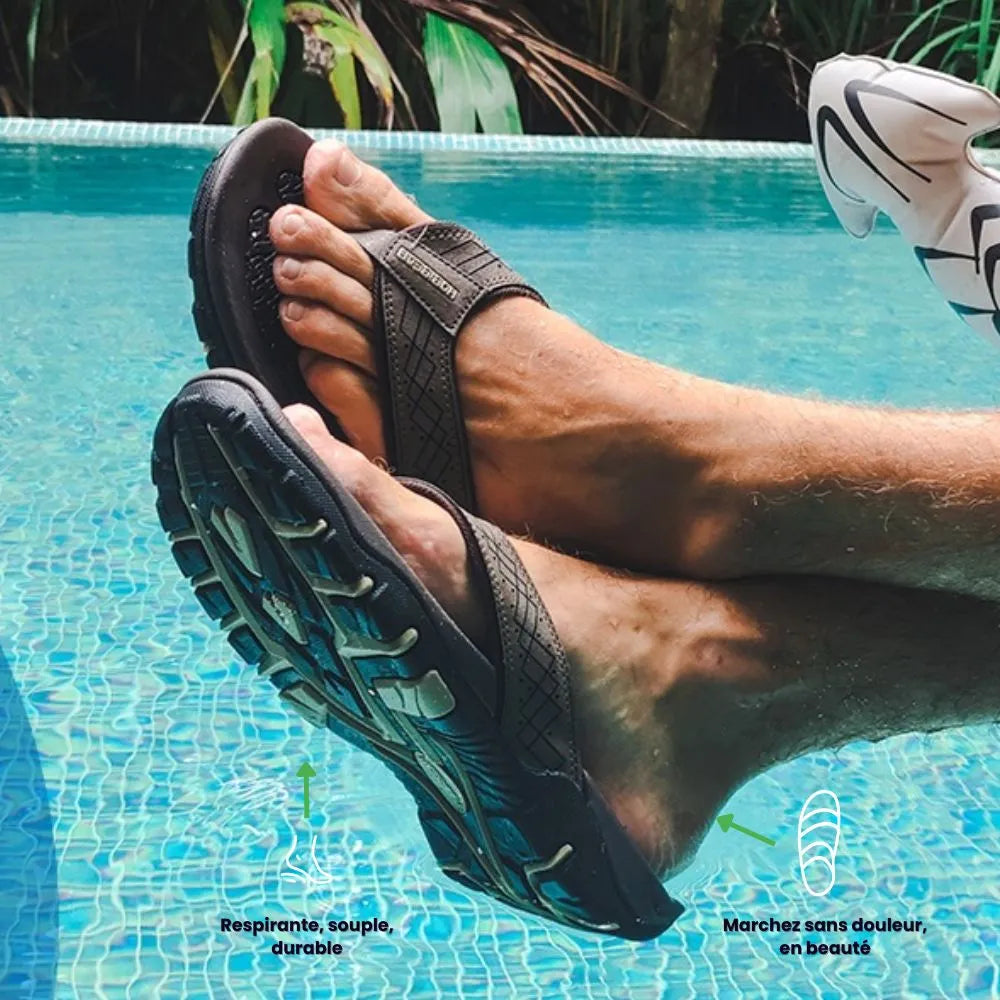 SOLARO™ - Sandale orthopédique homme – Confort exceptionnel et style unique