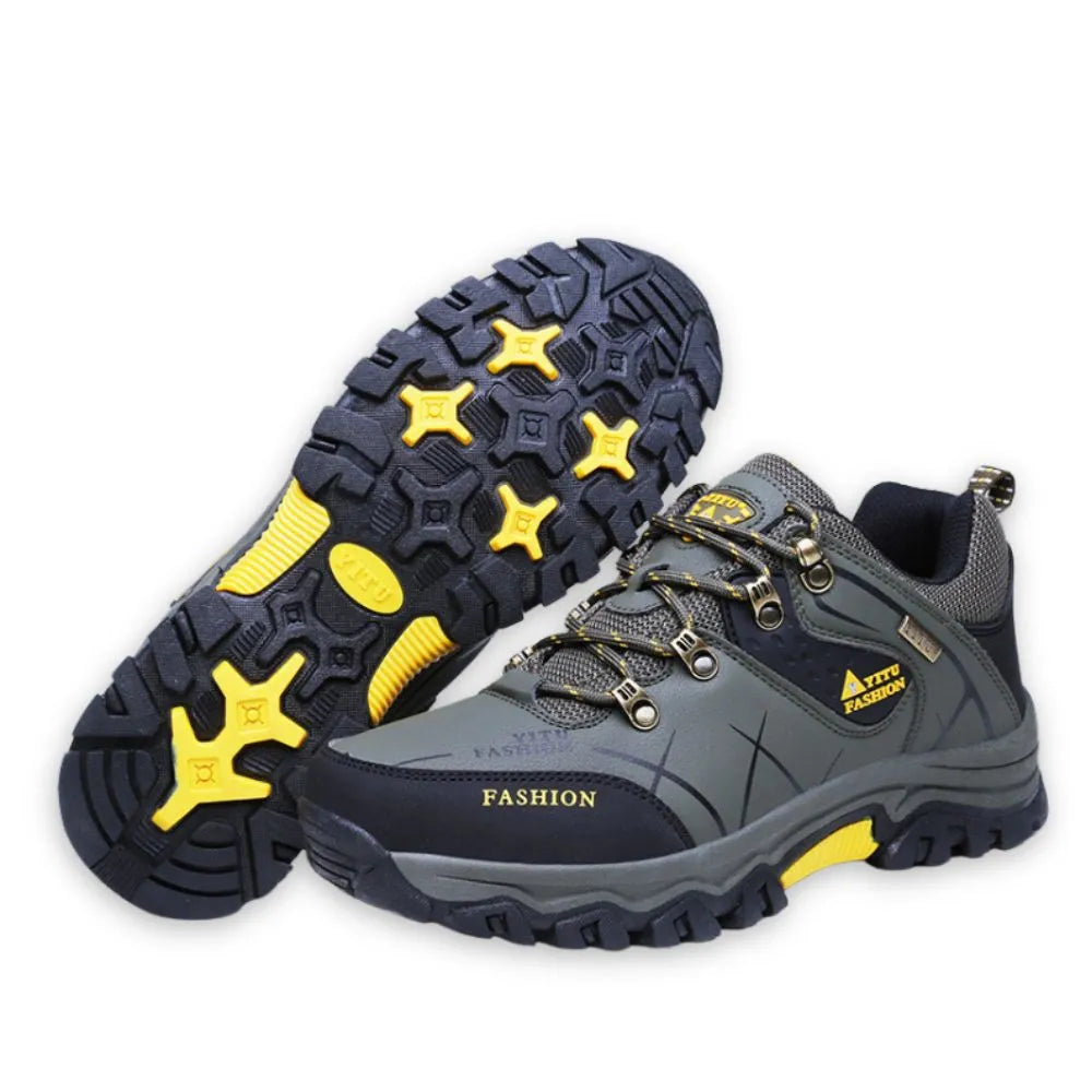 Wcpqt Chaussures Orthopédiques Pied Large Homme - Randonnée Basses Imperméables Antidérapantes Pour Marche Et Sports