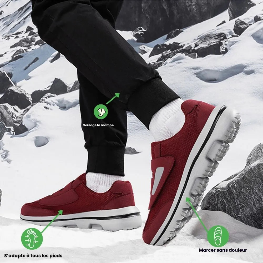 VELIONA™ - Chaussure à scratch homme – Confort ultime & style facile à enfiler