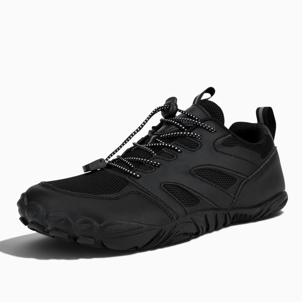 Chaussure de randonnée Orthopodys ALTÉLYA noire en mesh respirant avec laçage élastique et semelle souple