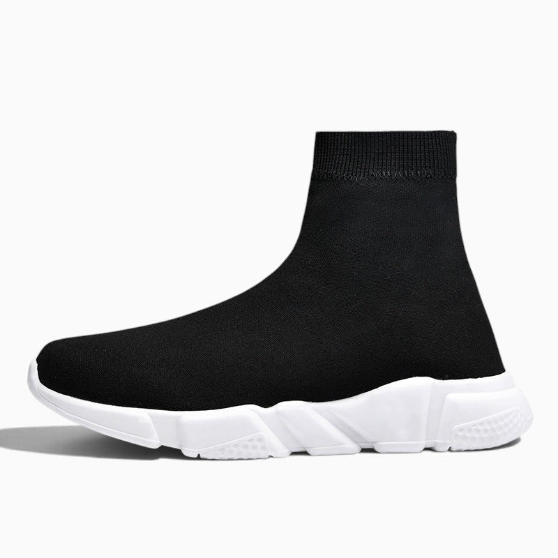 Basket chaussette femme Orthopodys, marque exploitée par AIIBORI (SASU), noire en maille textile sans lacets