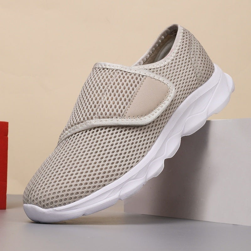 Basket orthopédique Orthopodys, marque exploitée par AIIBORI (SASU), beige en mesh respirant pour pieds larges