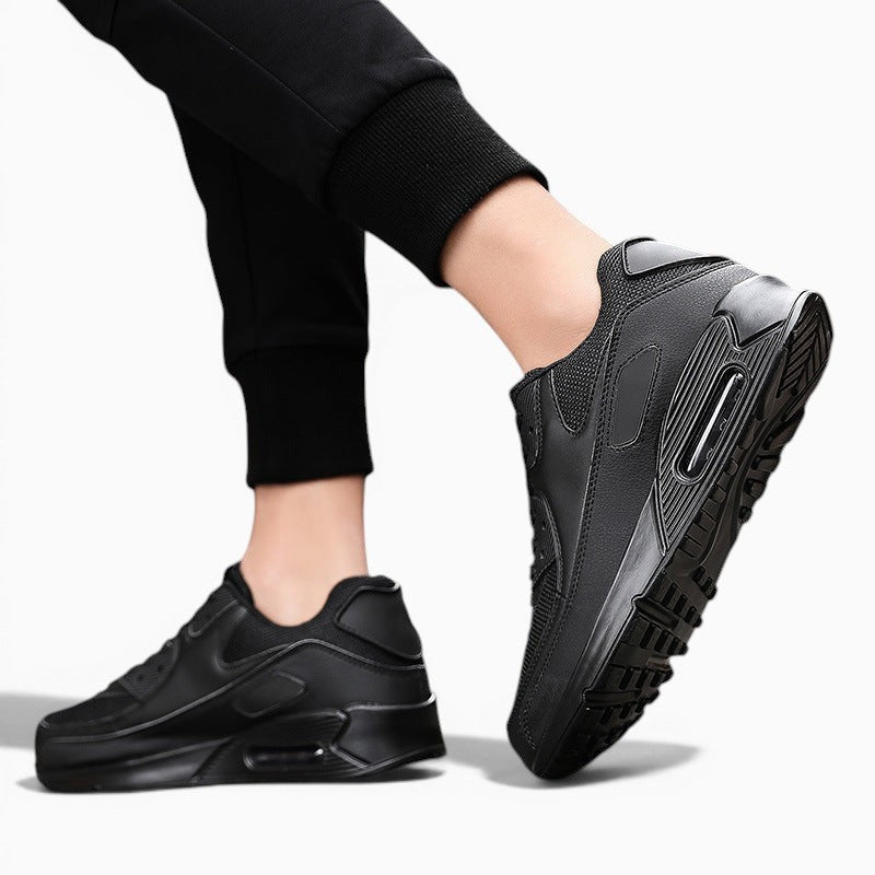 Baskets orthopédiques homme Orthopodys, marque exploitée par AIIBORI (SASU), noires en mesh avec semelle air cushion