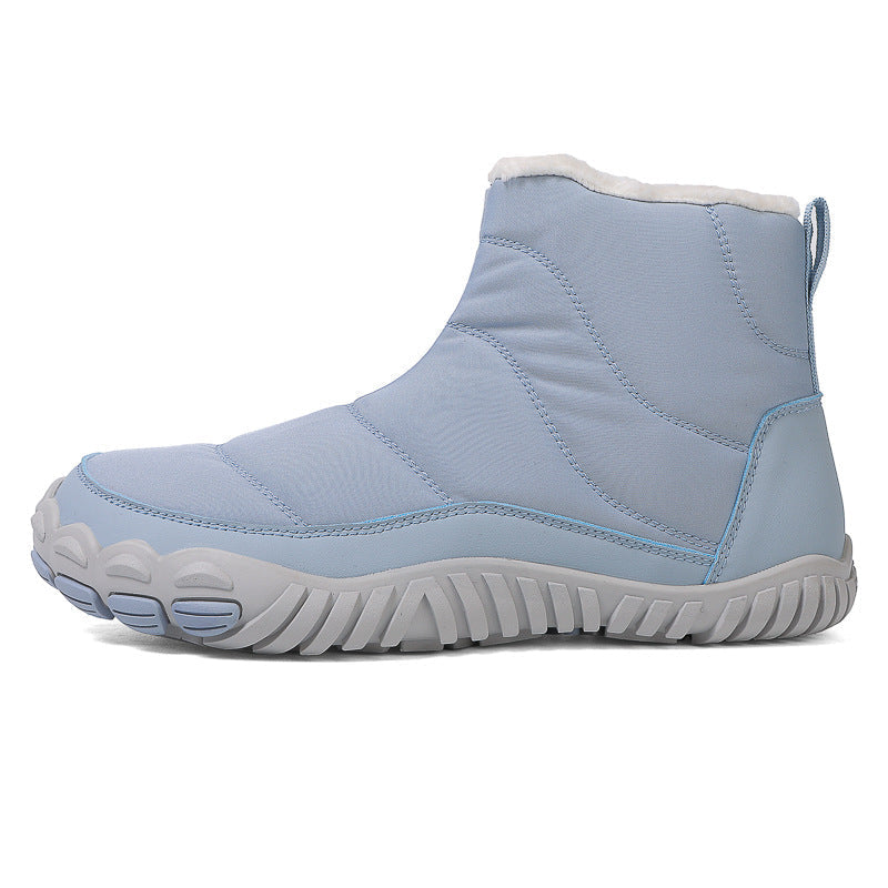 Boots pour la neige femme Orthopodys, marque exploitée par AIIBORI (SASU), bleu ciel matelassées avec doublure polaire